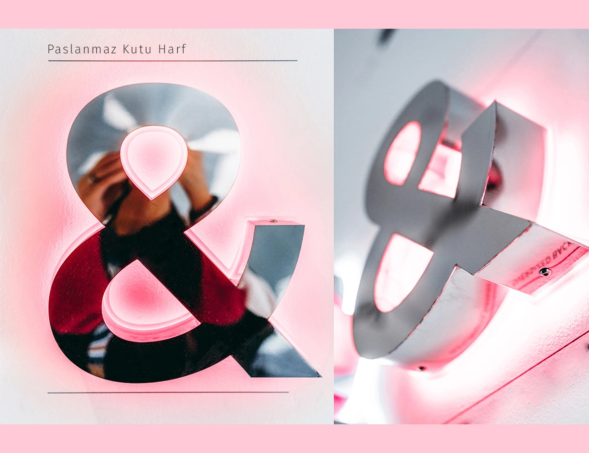 Gümüş Silver Paslanmaz Kutu Harf Model Fiyatı